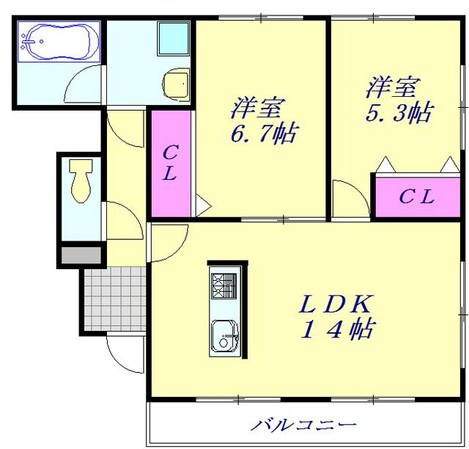 T'SタウンIIIの物件間取画像